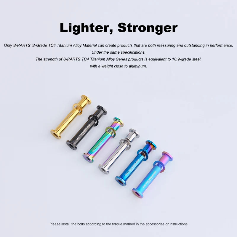 S-PARTS TC4 Titanium Seatpost Clamp Bolt — Specialized SL6 / SL7 / SL8 / SL9 / Venge