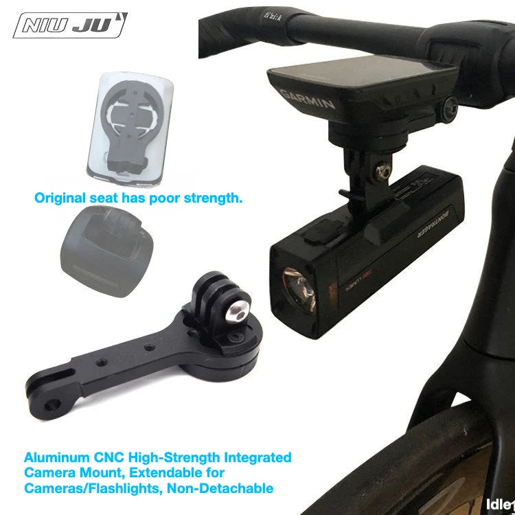 NIUJU BMC SLR01 / TMR01 Computer Mount — Garmin Wahoo GoPro Replacement Mount
