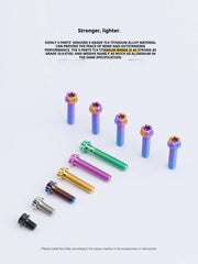 S-PARTS A3 M6 Titanium Bolts — 8–120mm — Blue