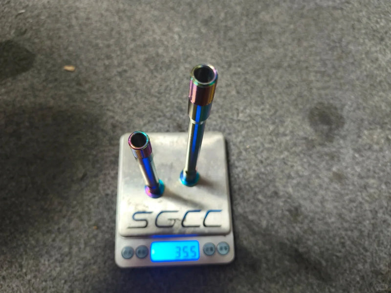 Evolve CIMA Thru Axle Set — 35g Lightweight Aluminum & Titanium Axle — CNC Precision — Custom Color