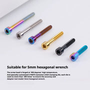 S-PARTS M6 Titanium Stem & Caliper Bolts — 30–70mm — 5mm Hex