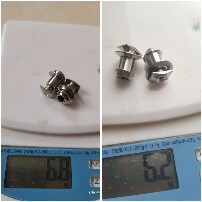 15.2g Shimano & Campagnolo & Partial SRAM Shifter Clamp Ring Kit — Hollow TC4 Titanium Bolts