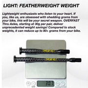 OVERFAST 29g Ultra-Light Carbon Fiber Thru Axle Set for Specialized Tarmac SL8 SL9