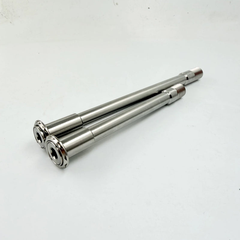 Custom Titanium Ultralight Thru Axle Set for FACTOR ONE UDH Road Bike – 27g Front & Rear