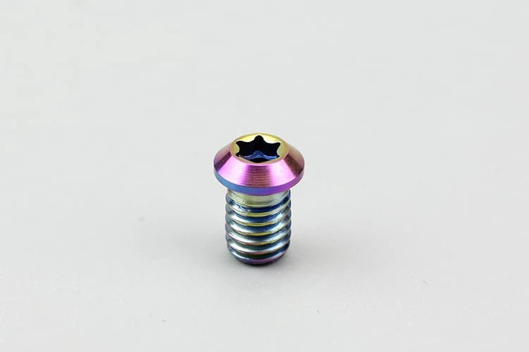 S-PARTS Titanium Cable Locking Bolts — M5/M6 — Road & MTB — Pressing screw general use m6 one / Colorful