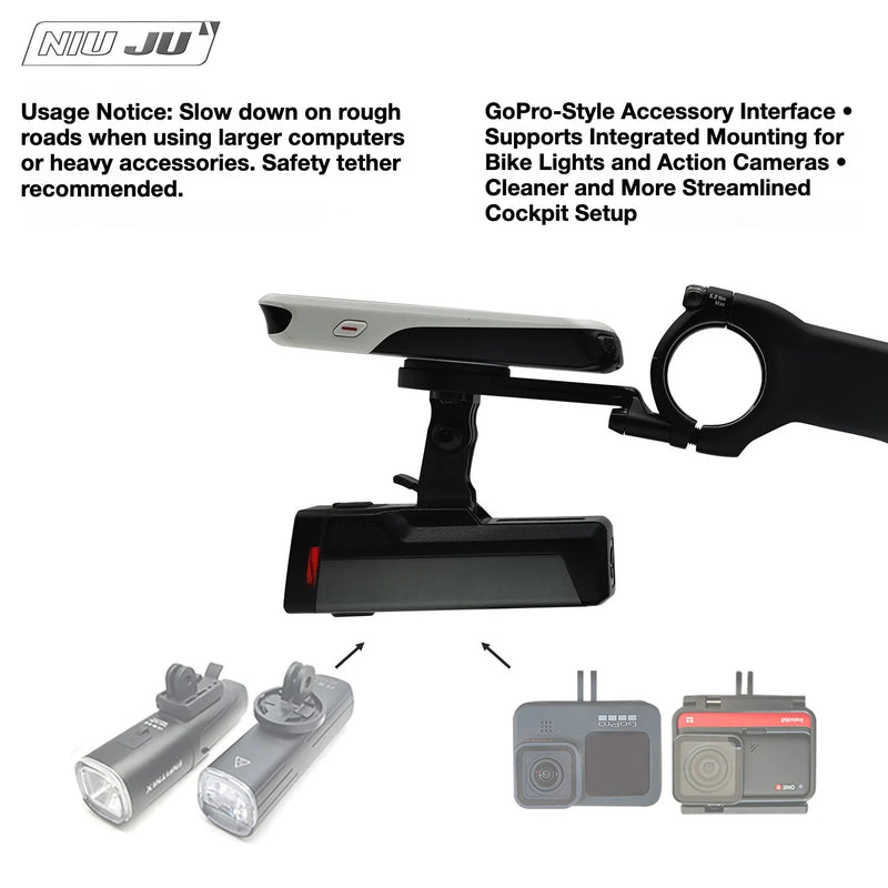 NIUJU Cannondale ONE C1 Stem Computer Mount — LAB71 SuperSix Garmin Wahoo Extension Mount