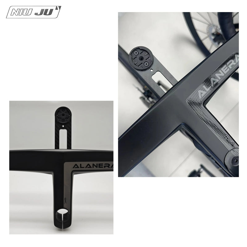 NIUJU DEDA ALANERA Aero Computer Mount — Carbon Garmin 1050 Wahoo Mount