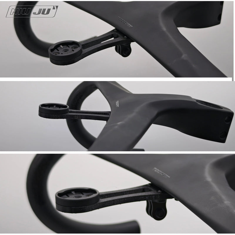 TOCCAY Carbon Computer Mount for Integrated Cockpits — GoPro Garmin Wahoo Compatible Extension Mount