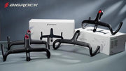 BIGROCK Carbon Road Handlebar Integrated Gravel Handlebars 360/380/400/420mm, Racing Bike Handlebar 28.6mm