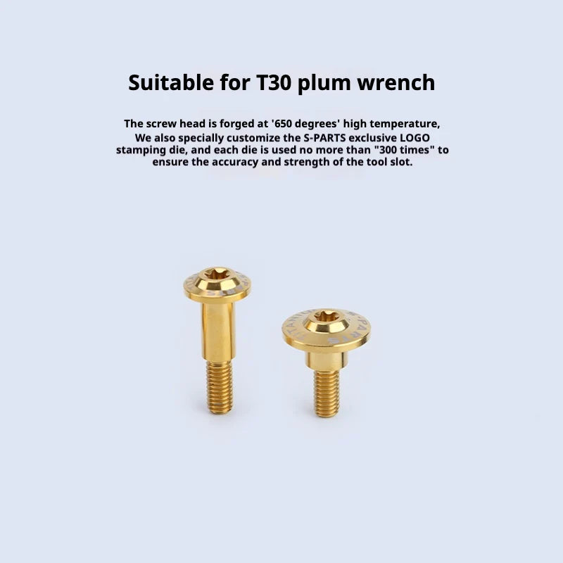 S-PARTS A3 M6 Umbrella Head Step Bolts — Blue — 36 Specifications