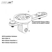 NIUJU Cervélo P5 EX10 TT Computer Mount — Garmin Wahoo GoPro & Bike Light Extension Mount