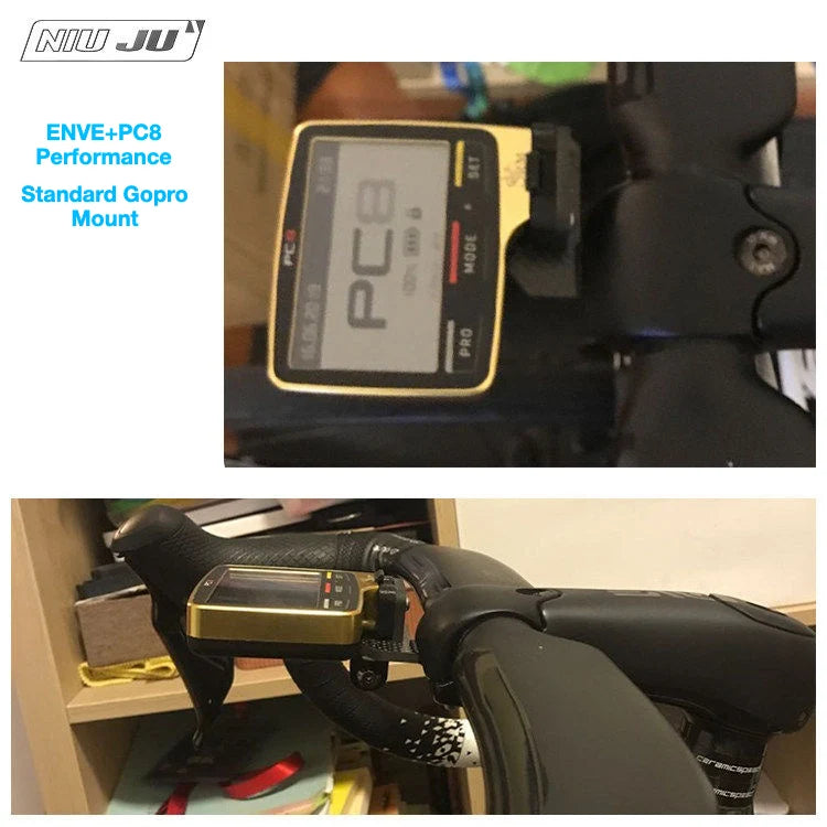 NIUJU ENVE SES Aero Computer Mount — Adjustable Garmin Wahoo Aero Cockpit Mount