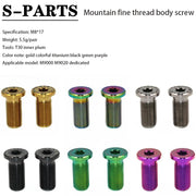 S-PARTS Titanium Derailleur Body Bolts — Shimano R9170 / R8070 / M9000 / M8100 — M9000 dedicated M8 fine thread body screw×2