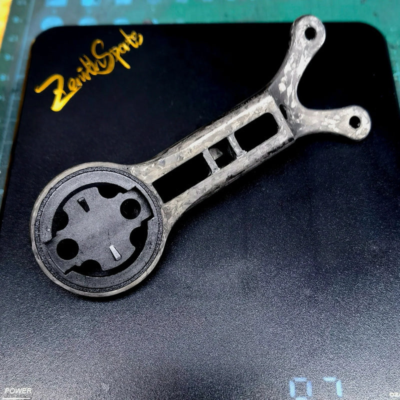 Carbon Computer Mount for Bigrock V2 Integrated Handlebar — 10g — Garmin/Wahoo/Bryton Compatible