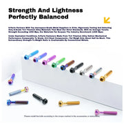 S-PARTS M6 Titanium Seatpost Step-Down Bolt & Nut Kit — 22 / 30 / 35 / 40mm