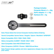 NIUJU Canyon H31 / CP10 / CP20 / CP18 Computer Mount — Aero Integrated Cockpit Extension Mount