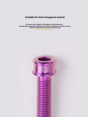S-PARTS M6 Cylindrical Head Titanium Bolts — 10–25mm