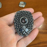 Custom 3D Titanium Stem Cap for Vision Metron 6D – Hand-Finished Art Design