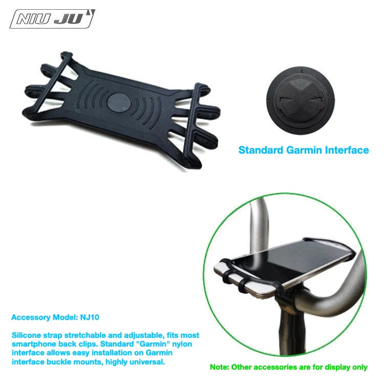 NIUJU Brompton Computer Mount — Garmin Phone Adapter GoPro Front Mount