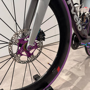 Titanium Thru Axle for Cervélo S5 – 2023–2025 Version / New 2026 Version — TC4 CNC, Mirror Polished, Custom Colors