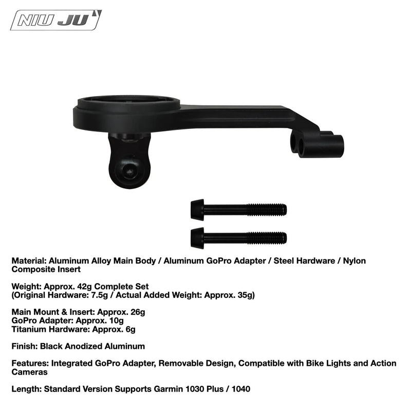 NIUJU Cannondale ONE C1 Stem Computer Mount — LAB71 SuperSix Garmin Wahoo Extension Mount