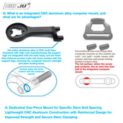 NIUJU DEDA SUPERZERO Computer Mount — Lightweight CNC Garmin Wahoo Mount