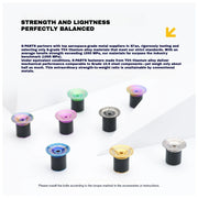 S-PARTS Titanium Expanding Bar End Plug Set
