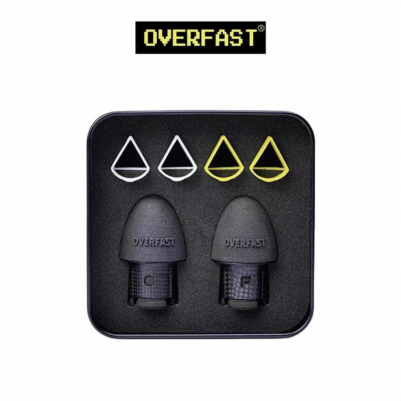 OVERFAST 1.77g Carbon Fiber Bar End Plugs — Aero Road Bike Handlebar Caps — Standard Version With Aero Cover