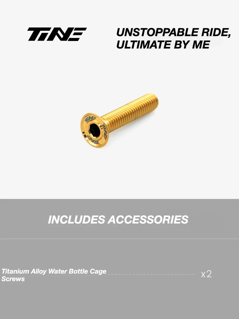 TiNE M6 Titanium Headset Top Cap Screws — 25 / 30 / 35 / 45mm