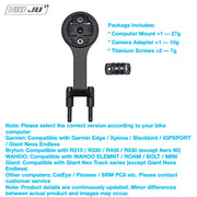 LOOK LS1 ALLOY Stem Computer Mount with CNC Camera Adapter