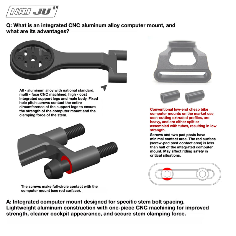 LOOK C Stem CNC Aluminum Mount