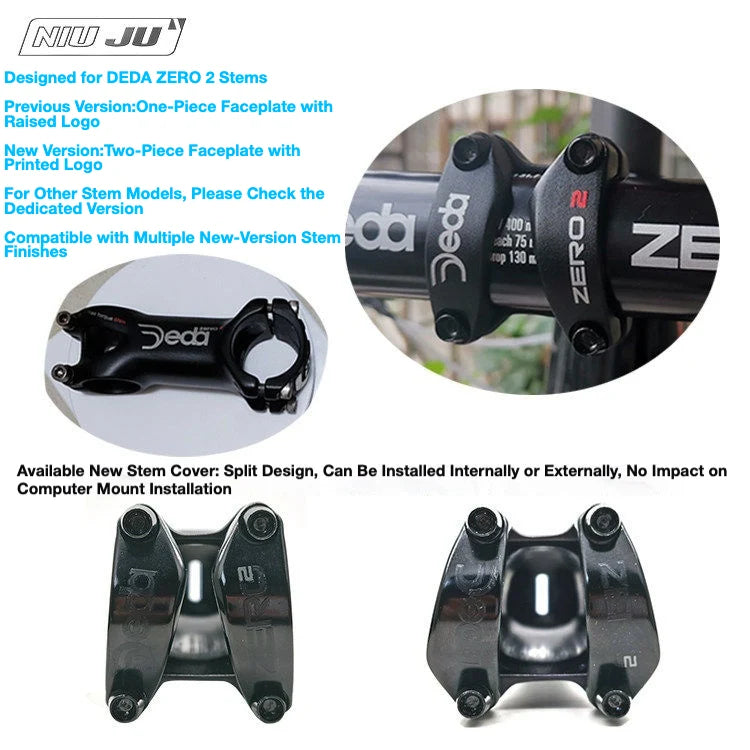 NIUJU Colnago V3 DEDA ZERO2 Computer Mount — Lightweight Garmin Wahoo Stem Mount