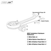 NIUJU Colnago Y1RS CC.Y1 Computer Mount — Garmin 1050 Wahoo Integrated Cockpit Mount