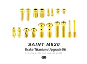 S-PARTS Titanium Brake Bolt Sets — Shimano SAINT M820 / ZEE M640 — SNINTm820 set of 18