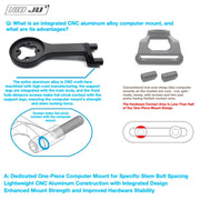 NIUJU DEDA M35 Computer Mount — Lightweight CNC Garmin Wahoo Stem Mount