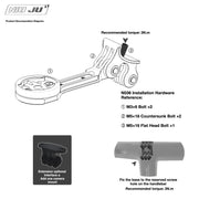 NIUJU Colnago CC.01 Computer Mount — C68 V5RS Garmin Wahoo Integrated Cockpit Mount