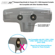NIUJU Canyon H36 / H11 Computer Mount — Aero Integrated Cockpit Garmin Wahoo Extension Mount
