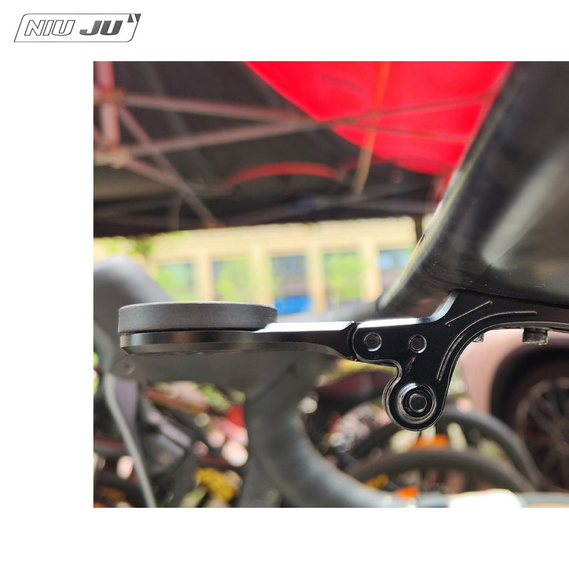 NIUJU Computer Mount for Cannondale MOMO Integrated Handlebar — LAB71 Garmin 1050 Extension Mount