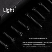 S-PARTS A3 M6 Titanium Bolts — 8–120mm — Black