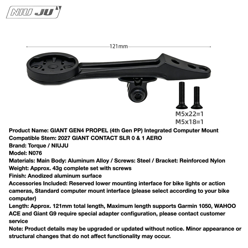 Giant Propel Gen 4 CONTACT SLR AERO Integrated Computer Mount