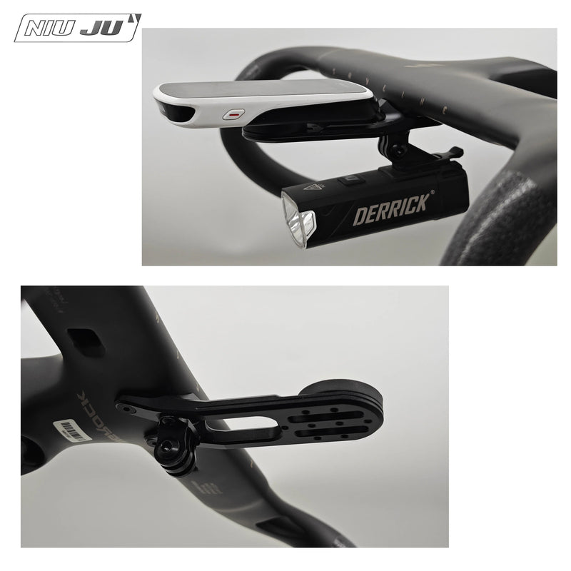 BIGROCK Gen 2 Integrated Handlebar Computer Mount — Garmin Edge 1050 Compatible Aero Bike Mount