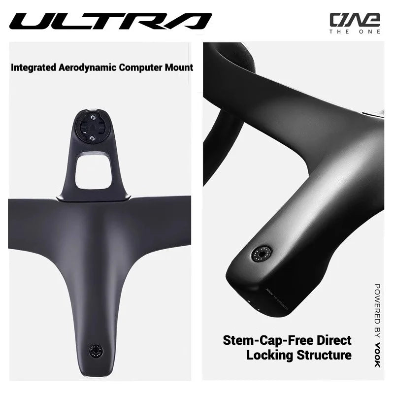 THE ONE ULTRA Carbon Fiber Integrated Road Handlebar