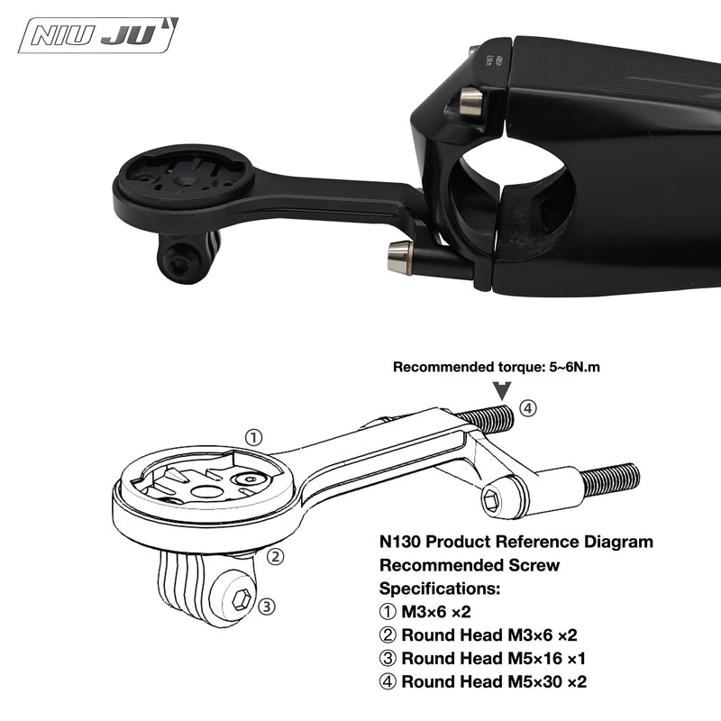 Torque Carbon Computer Mount Compatible with Giant CONTACT SLR FLUX Stem