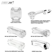 Torque Computer Mount for Giant CONTACT SLR Stem & CADEX Extension