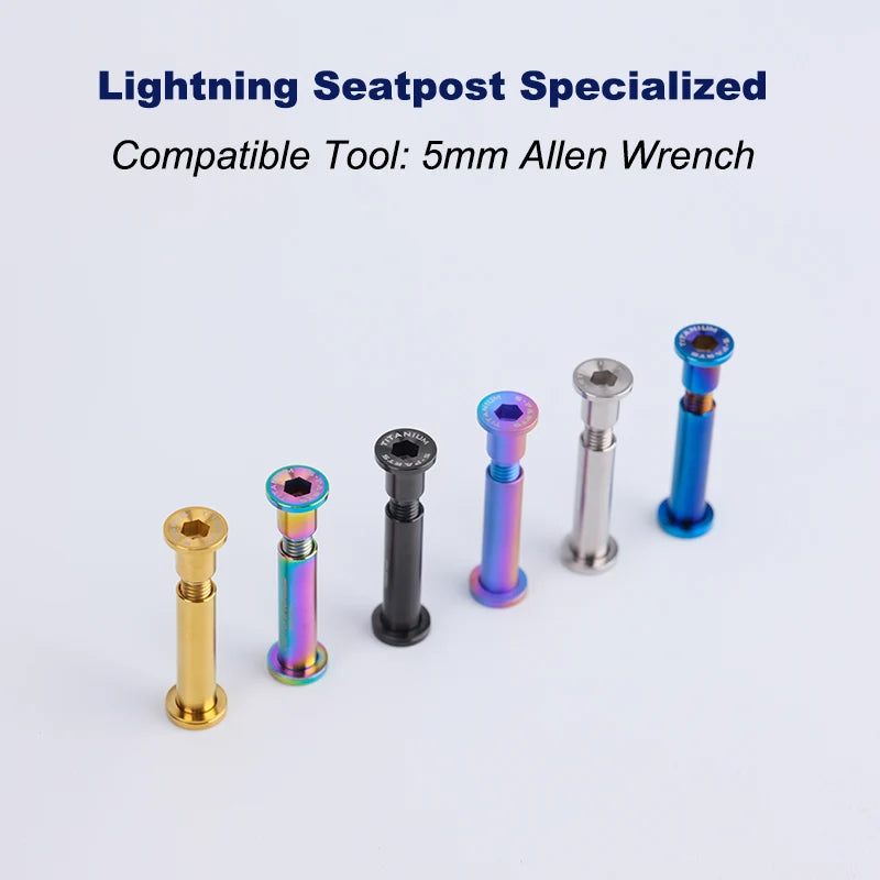 S-PARTS TC4 Titanium Seatpost Clamp Bolt — Specialized SL6 / SL7 / SL8 / SL9 / Venge
