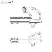 NIUJU Cervélo S5 AB04 Computer Mount for 2015–2018 Rim Brake S5 — Garmin Wahoo Compatible