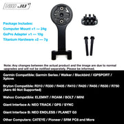 NIUJU Colnago V3 DEDA ZERO2 Computer Mount — Lightweight Garmin Wahoo Stem Mount