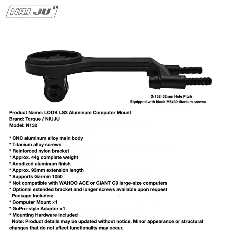LOOK LS3 Stem Computer Mount for LOOK 785 Huez / 765 Optimum