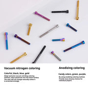S-PARTS M6 Titanium Stem & Caliper Bolts — 30–70mm — 5mm Hex