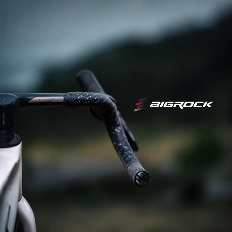BIGROCK Carbon Fiber Integrated Gravel Handlebar with Stem – Flared Drop Bar for Gravel Bikes